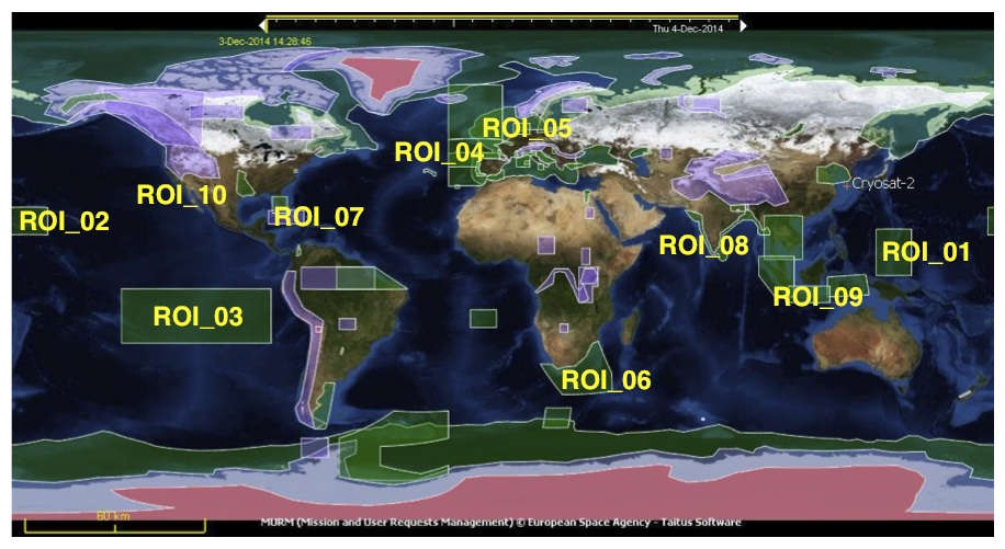 Regions of interest map